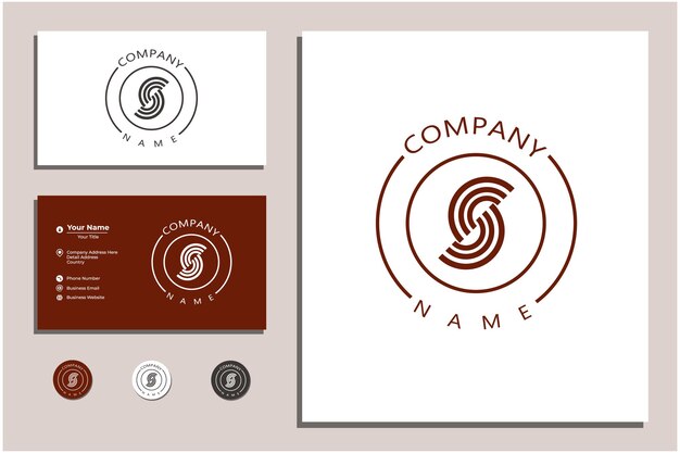 simple company logo letter s