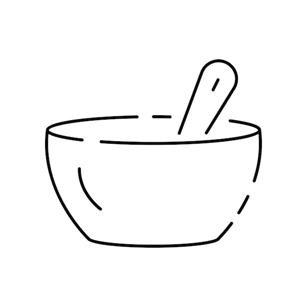 Simple Cooking Related Vector Line Icon Vector keuken in restaurant met kok en maaltijd Bewerkbare beroerte Pixel Perfect Voedsel eetkom of pot