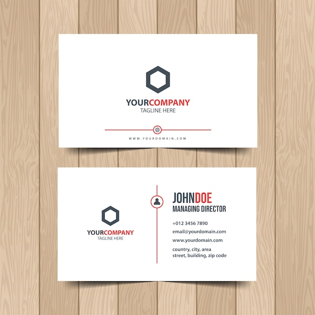 Simple corporate business card