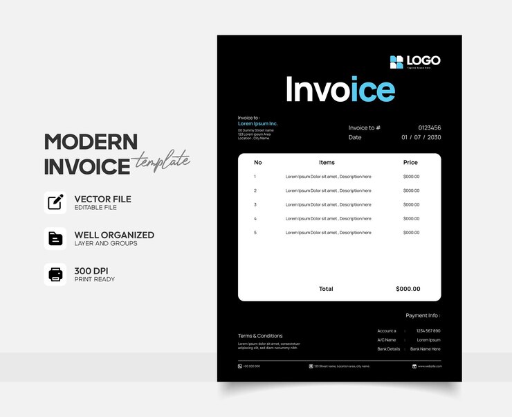 simple Corporate Invoice Templates