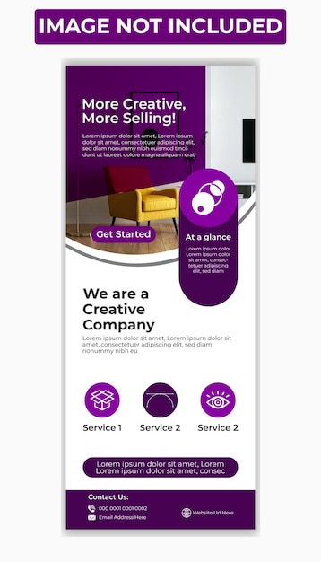 Vector simple corporate roll up banner template