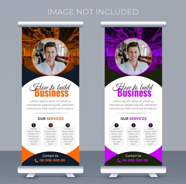 simple corporate rollup banner template