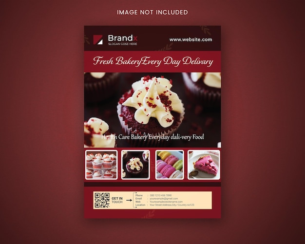 simple and creative bakery flyer design template