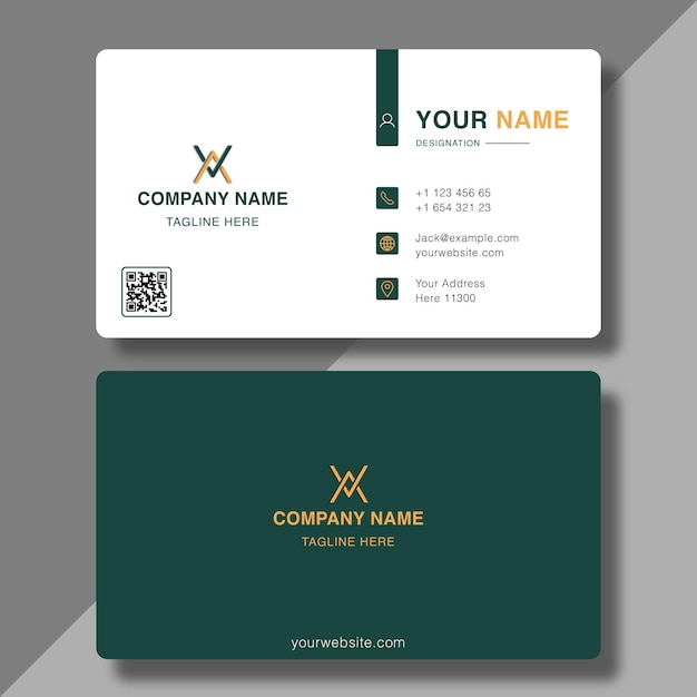 Simple creative business card elegant professional