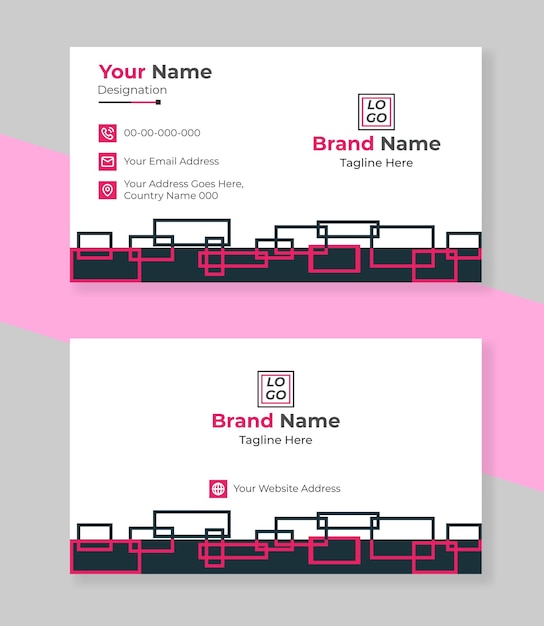 Vector simple and creative business card template design