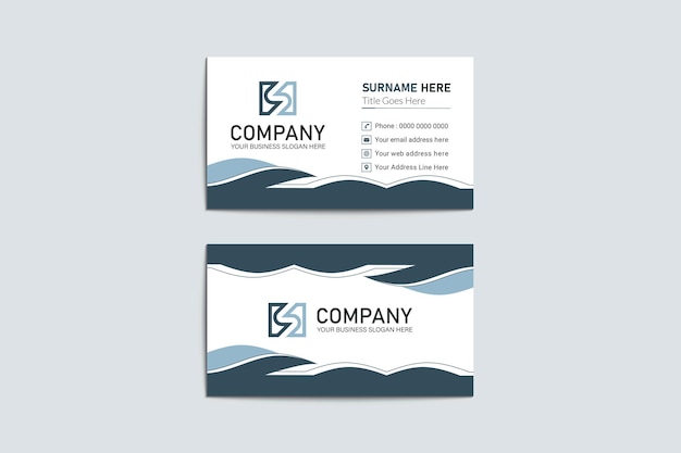 Simple creative modern business card templates for your project design