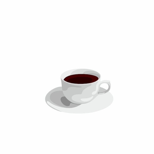 simple cup coffee vector