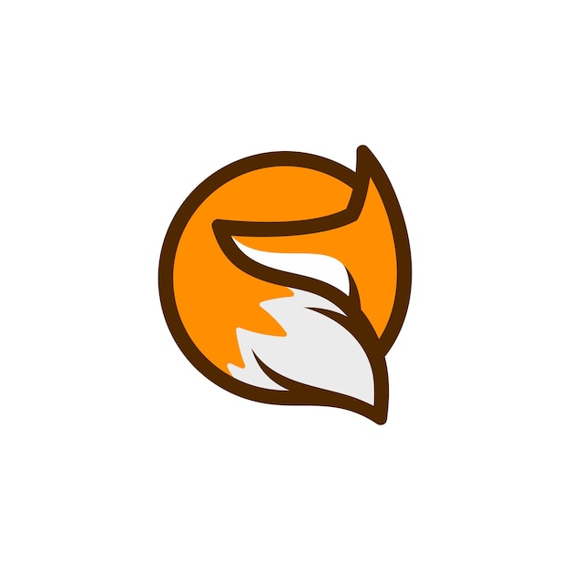 Simple Cute Fox Logo Design