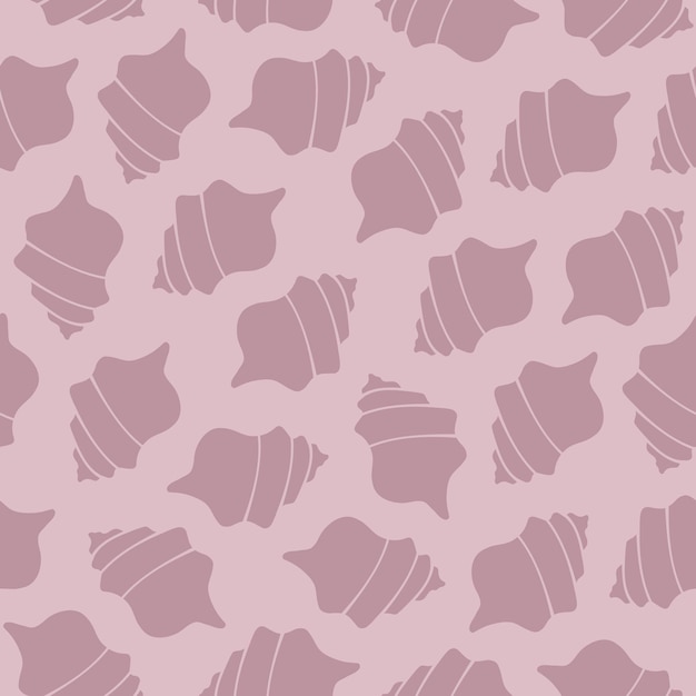 Simple cute shape seamless doodle pattern delicate lines