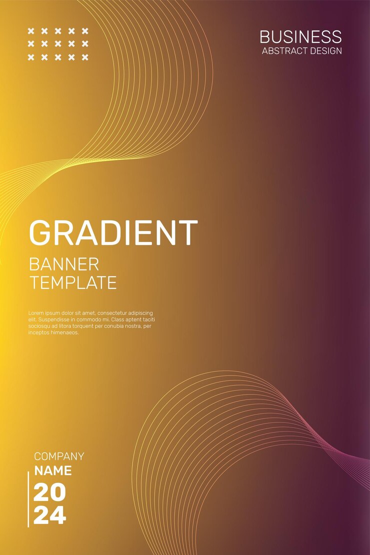 Simple Dark Yellow Gradient Vector Background
