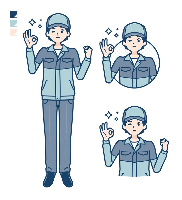 簡易配達員OKサイン