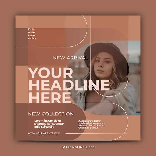 simple design fashion social media post and instagram post