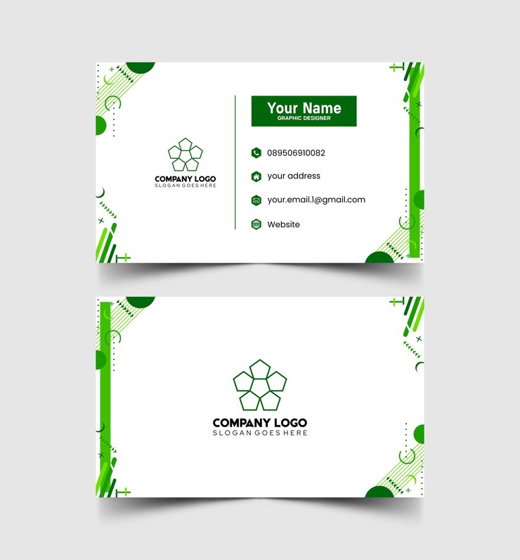 Simple design mockup name and id card 3