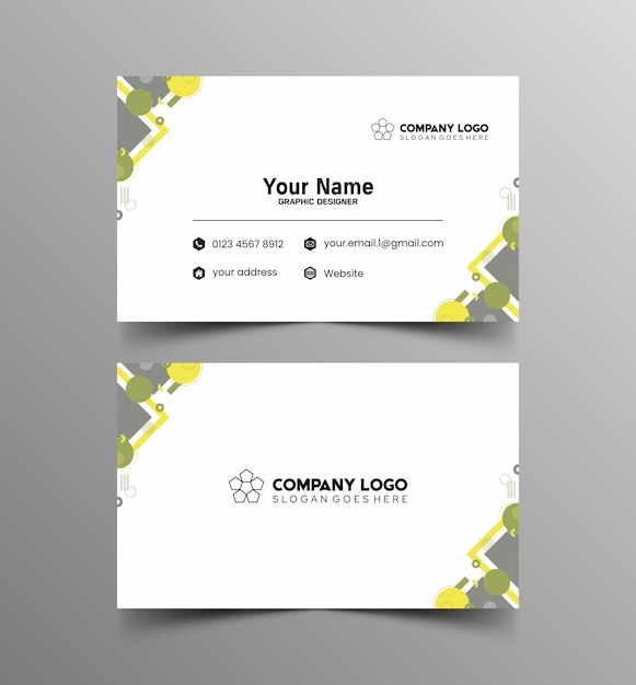 Simple design mockup name and id card 9