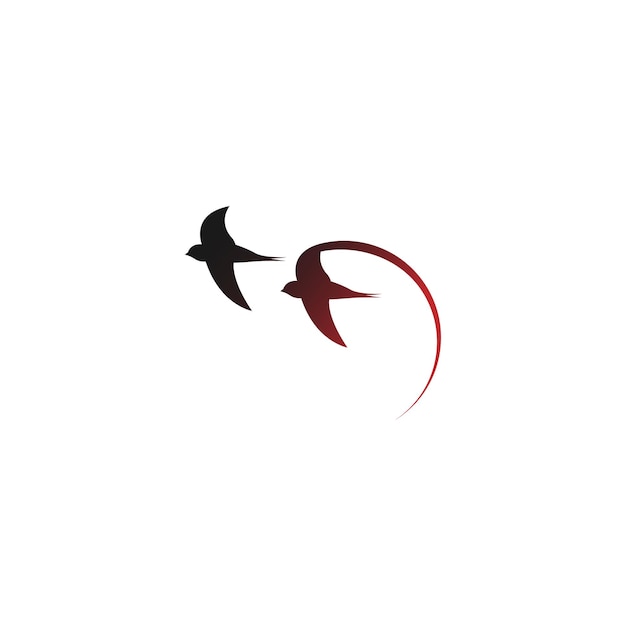 ベクトル swift bird ロゴ アイコン テンプレートのシンプルなデザイン
