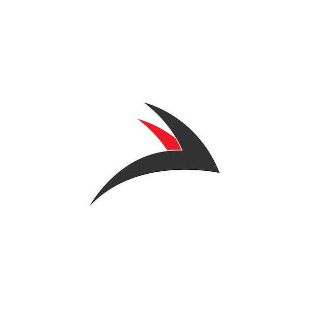 Swift Bird 로고 아이콘 템플릿의 심플한 디자인
