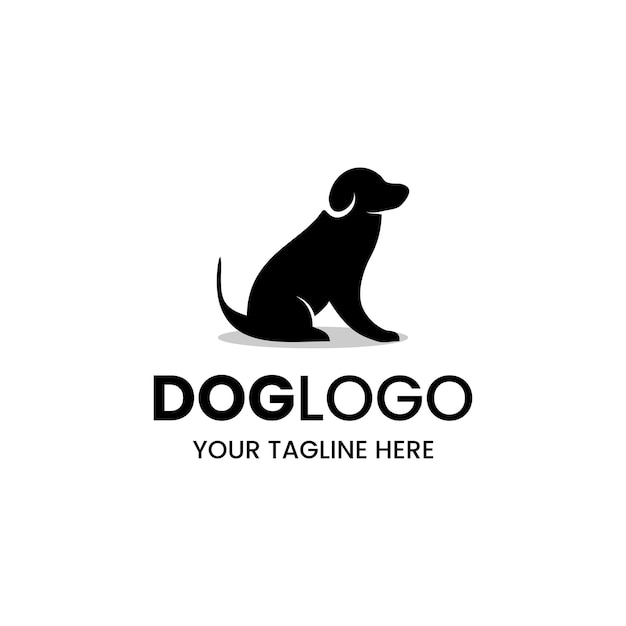 Semplice ispirazione per il design del logo del cane