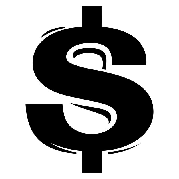 Vettore il logo del dollaro semplice.