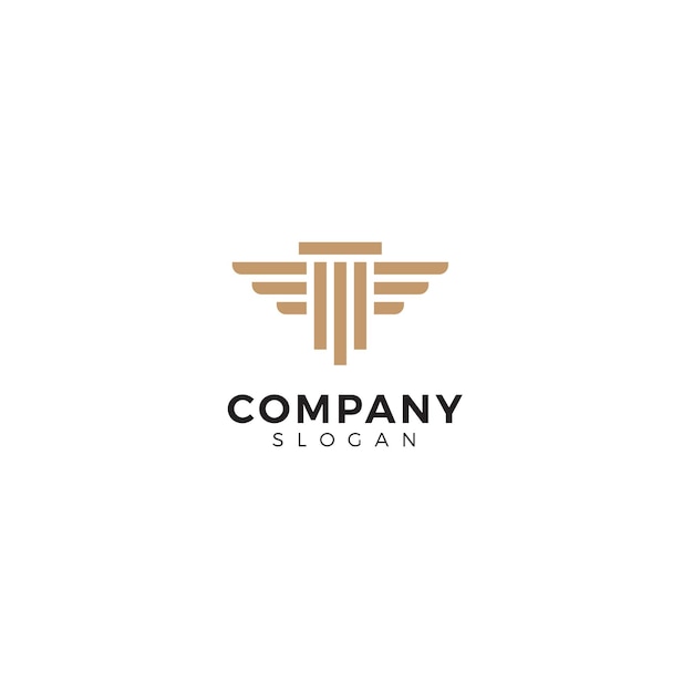 Simple eagle logo design template