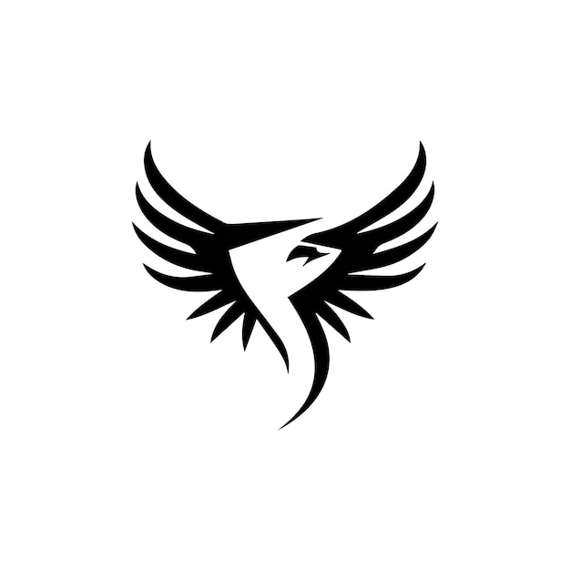Simple eagle logo design