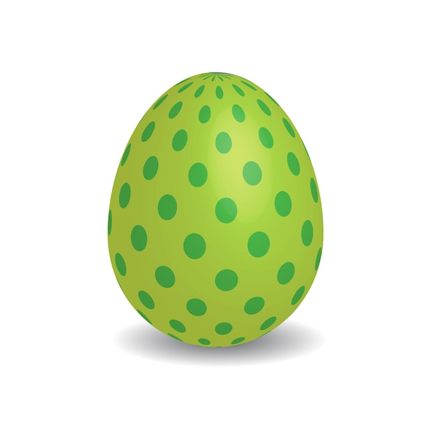 Vector simple easter egg with dots