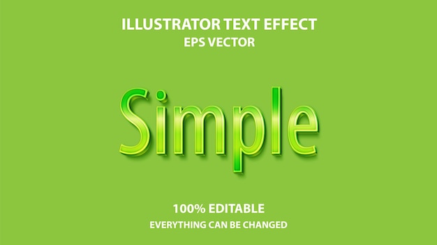 SIMPLE EDITABLE TEXT EFFECT