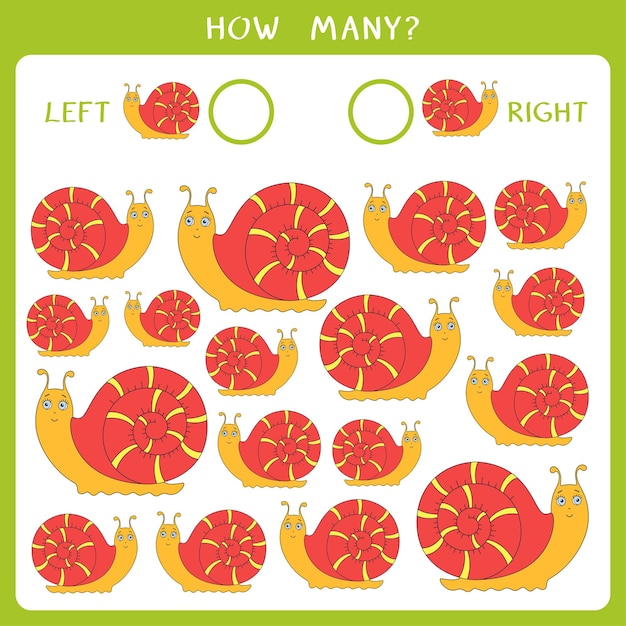 Simple educational game for kids Vector worksheet