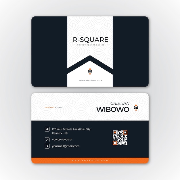 Simple elegant business card template