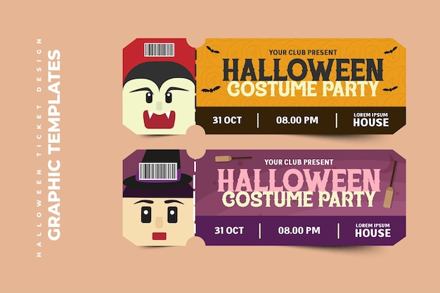 Simple and elegant Halloween graphic design template that is easy to customize