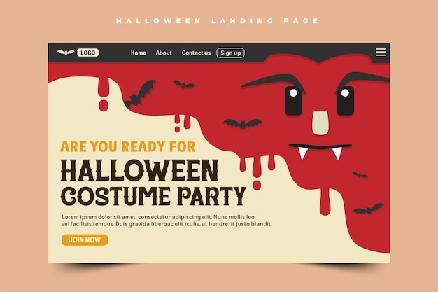 Simple and elegant Halloween graphic design template that is easy to customize