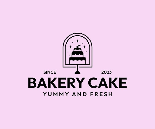 Simple and elegant homemade bakery logo collection Hand drawn modern style logos