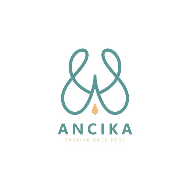 Simple Elegant Initial Letter A Logo Design