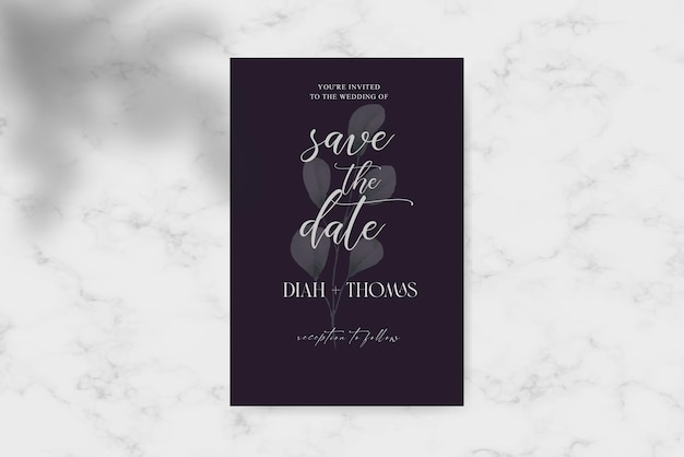 simple and elegant save the date template