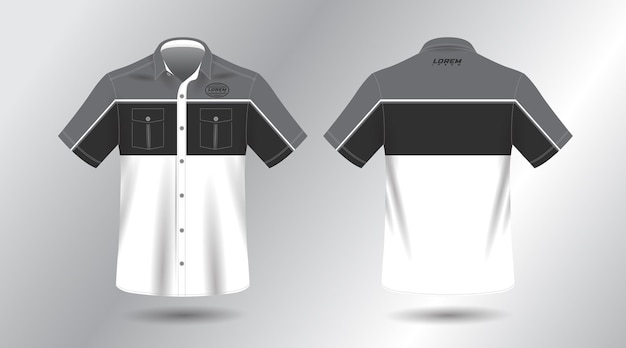 simple and elegant short sleeve work shirt