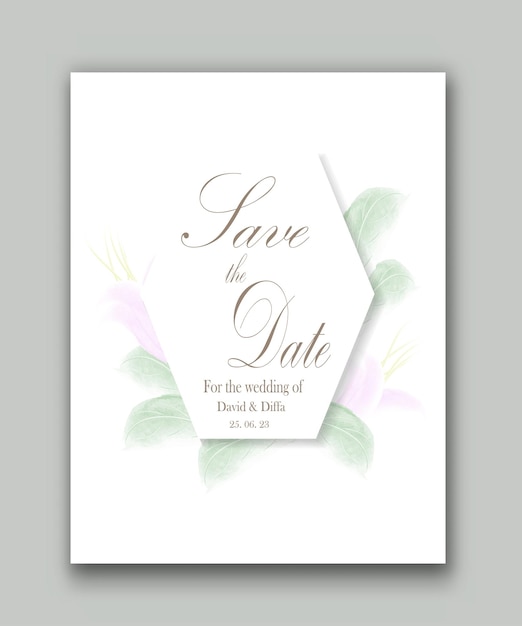 simple and elegant wedding invitations with watercolor elements look so beautiful