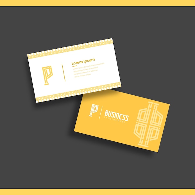 simple elegant white gold business card