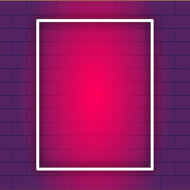 Vector simple empty frame background