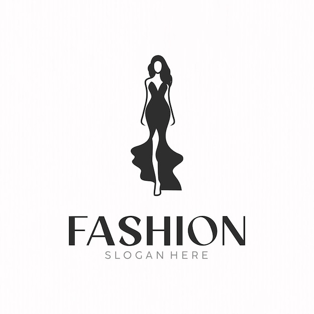 Vector simple fashion business logo illustration