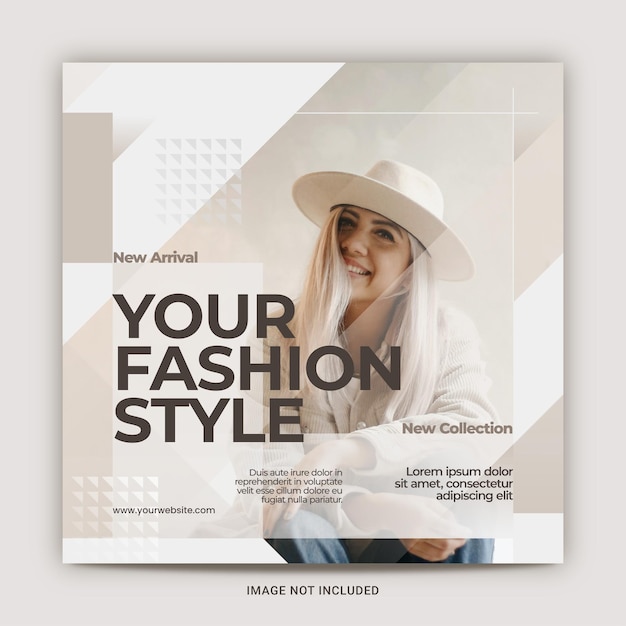 simple fashion social media post and instagram post template