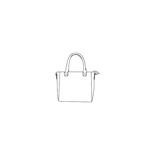 Iconica della borsa della spesa per la vendita illustrazione vettoriale su sfondo bianco