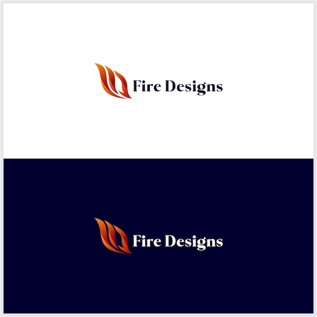 Vector simple fire letter fd logo vector design fire symbol shaped initial fd logo design vector