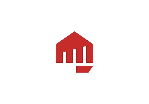 ベクトル シンプルなホームアイコン ロゴデザイン