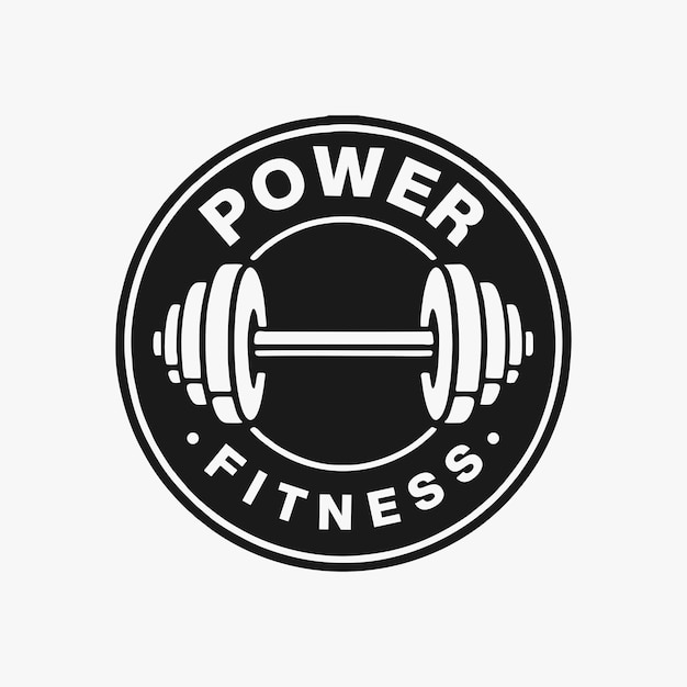 Simple fitness gym logo