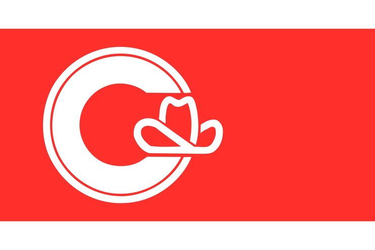 Vector simple flag of city of canada