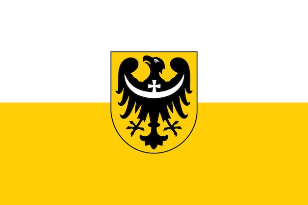 Simple flag of Silesia