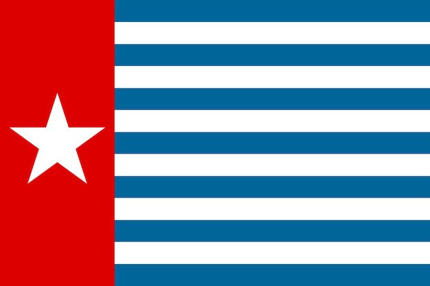 Simple flag of West Papua