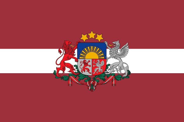 Simple flag with coat of arms