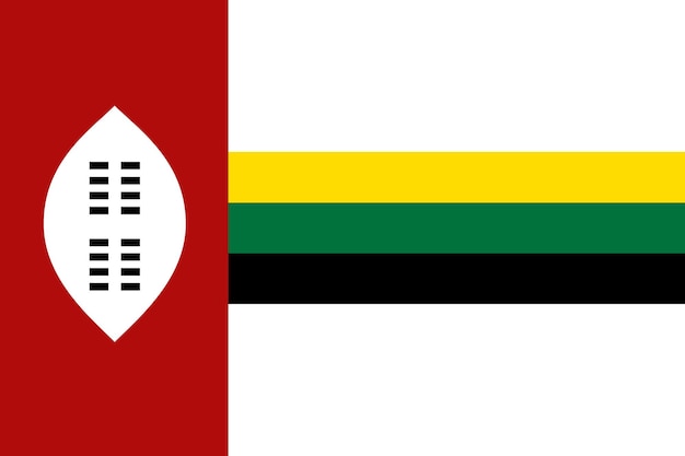 Simple flag of Zululand