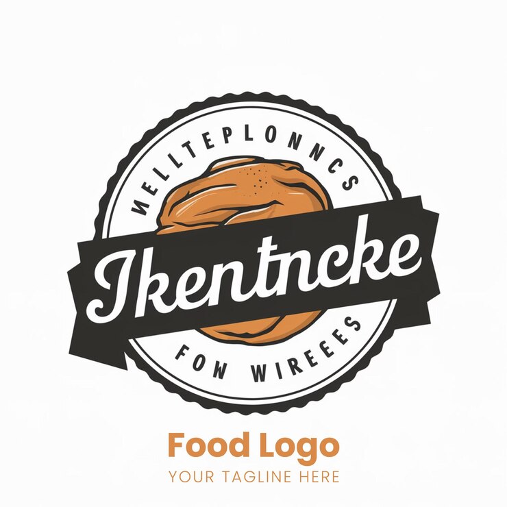 Premium Vector | Simple flat Food Logo Design