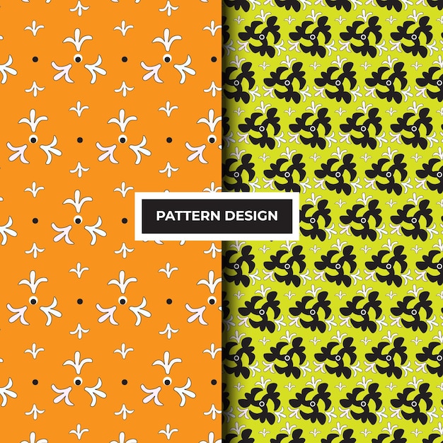 Vettore semplice disegno a pattern di moda floreale